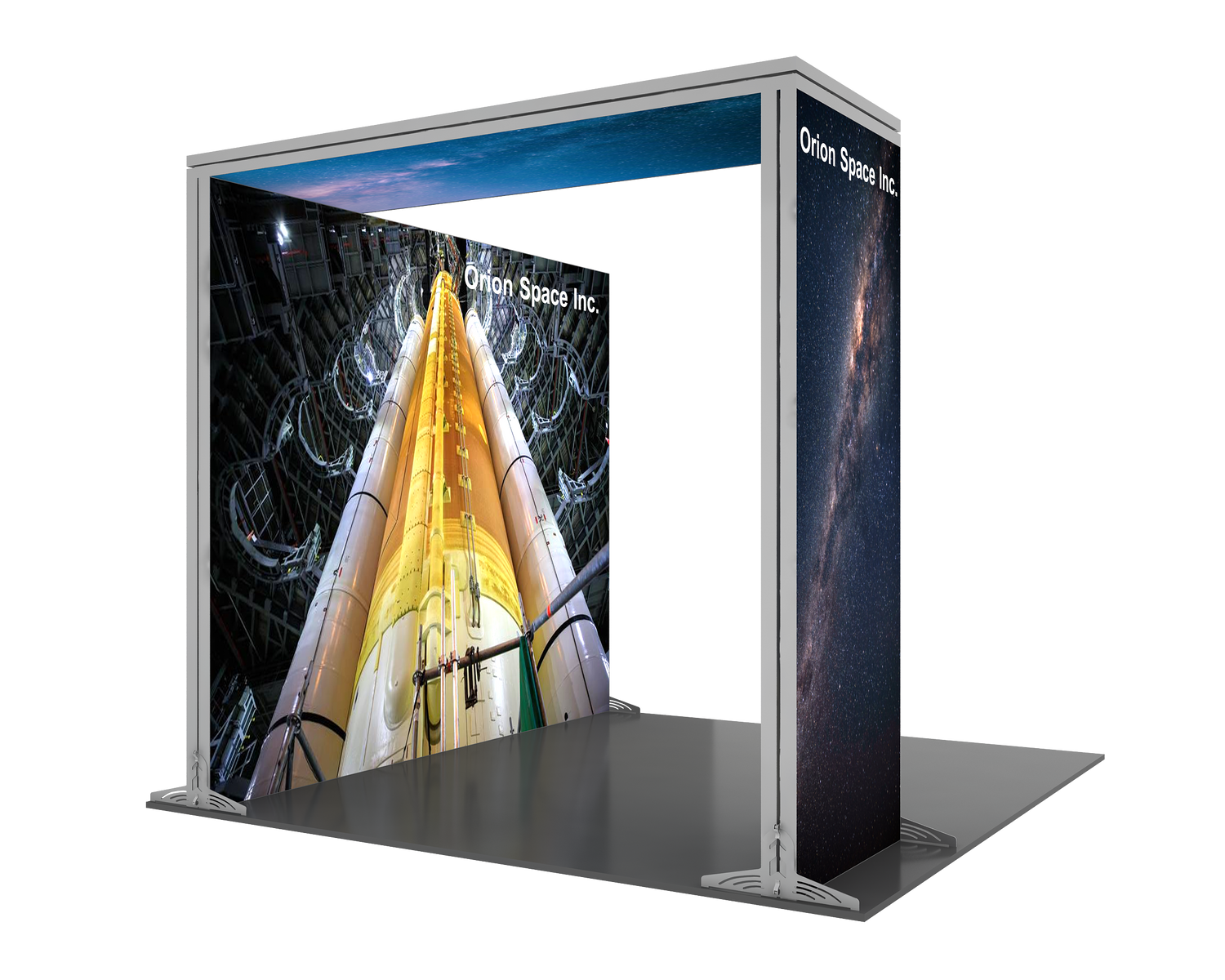 10' x 8' Light Box Module with Header | Godfrey Group