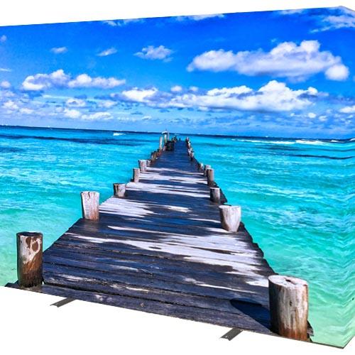 10' Backlit Pop Up Display With Single Piece Graphic - Godfrey Group