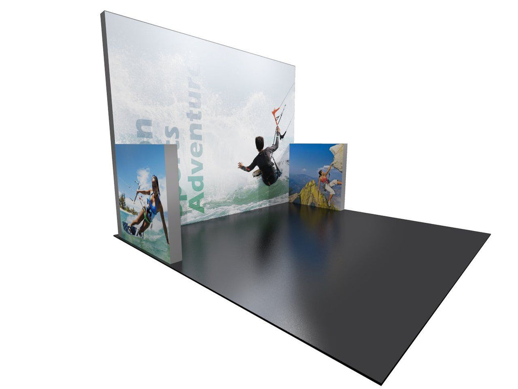 Backlit 10x10 Display With Sidewalls - Godfrey Group