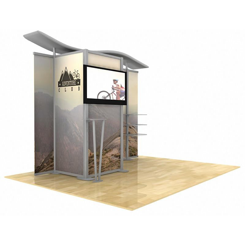 10' Modular Hybrid Display With Closet/Changing Room - Godfrey Group