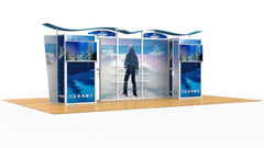 20' Modular Display With Two Storage Closets - Godfrey Group