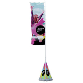 Banner Sail Outdoor Banner Stand - Godfrey Group