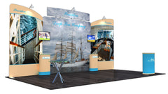 20' Tension Fabric Display With Elevated Header