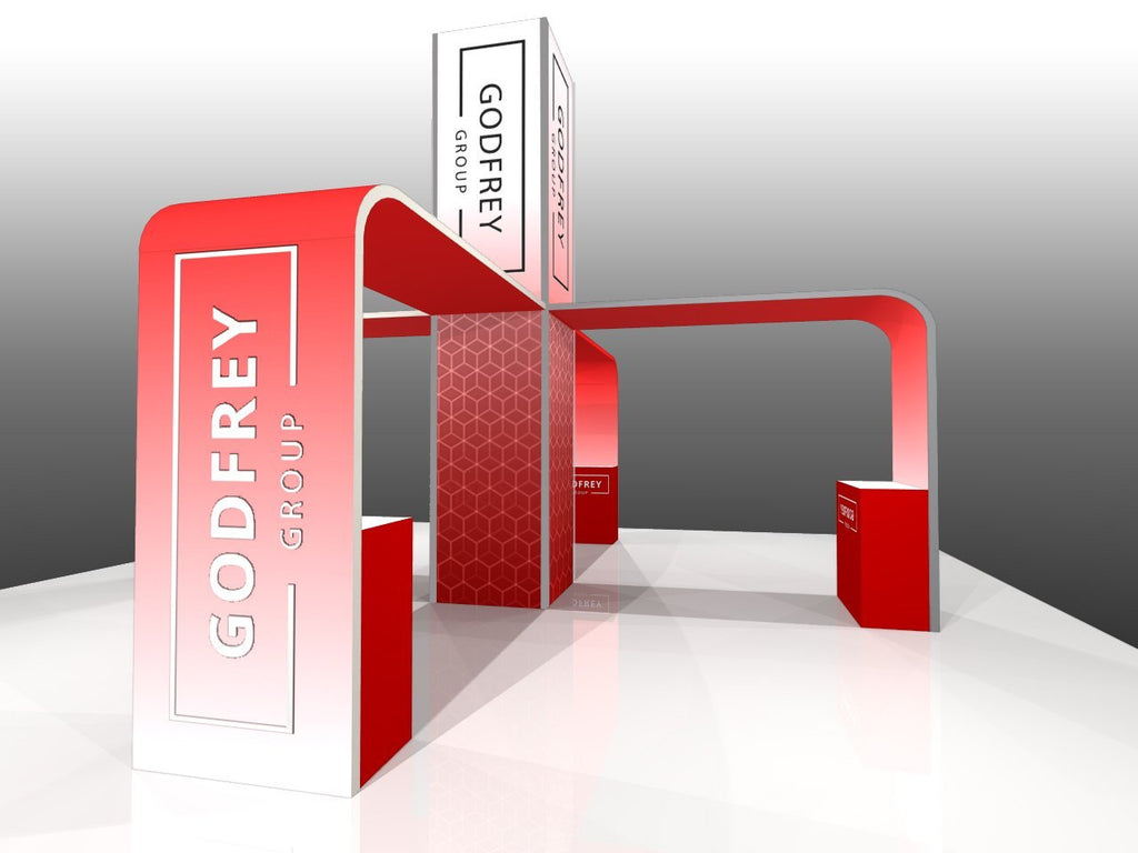 20x20 Aluminum Extrusion Display - Godfrey Group