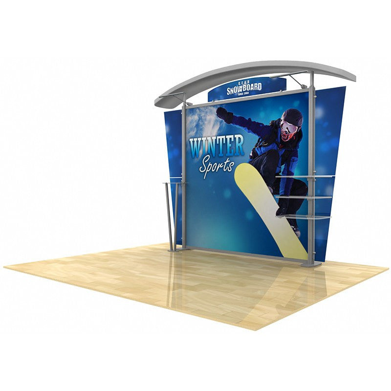 10' Modular Hybrid Display With Arch Top - Godfrey Group