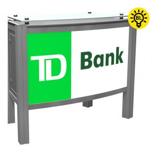 Backlit Counter with Locking Storage - 50" - Godfrey Group