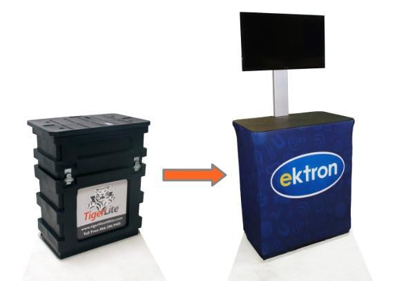 Hard case with graphic conversion kit wrap and monitor support - Godfrey Group