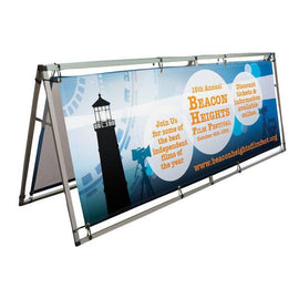 Outdoor A-Frame Sign, 8'w x 3'h - Godfrey Group
