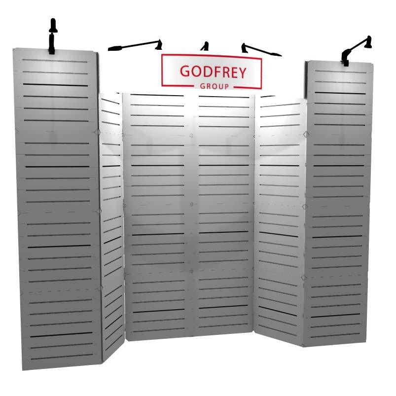 10’ Modular Slatwall Display Package - Godfrey Group