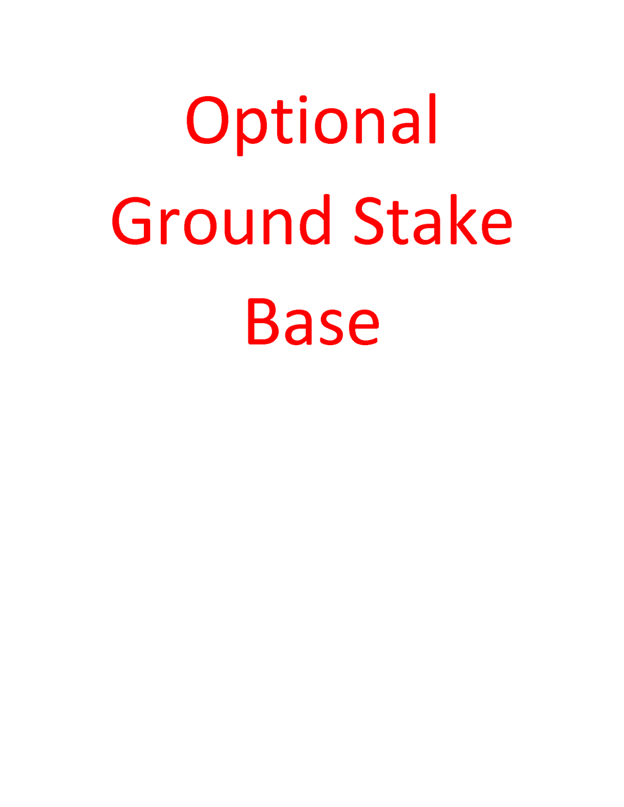 Ground stake base - Godfrey Group