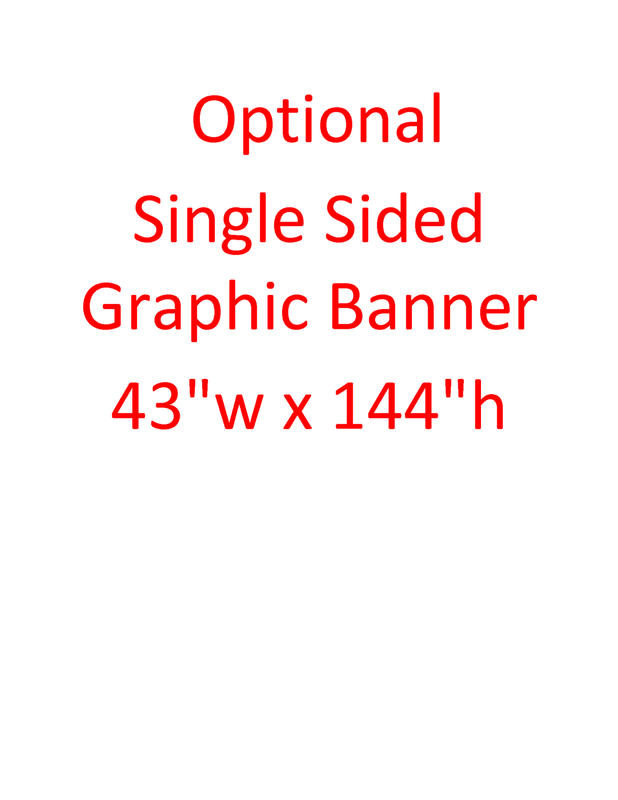 Single sided banner - Godfrey Group