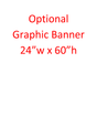 24"w x 60"h Full color fabric banner