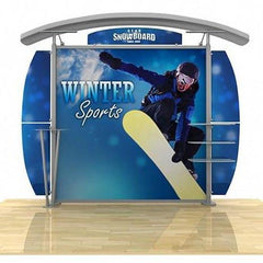 10' Modular Hybrid Display With Arch Top & Oval Sides - Godfrey Group