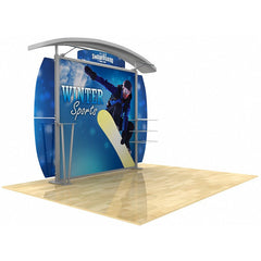 10' Modular Hybrid Display With Arch Top & Oval Sides - Godfrey Group