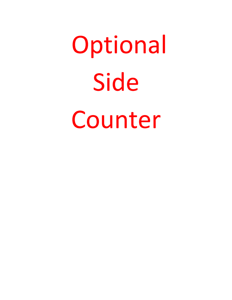 Optional side counter - Godfrey Group