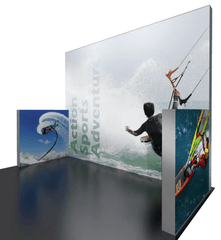 Backlit 10x10 Display With Sidewalls - Godfrey Group