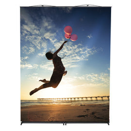 Back Wall Banner Stand - sunrise graphic