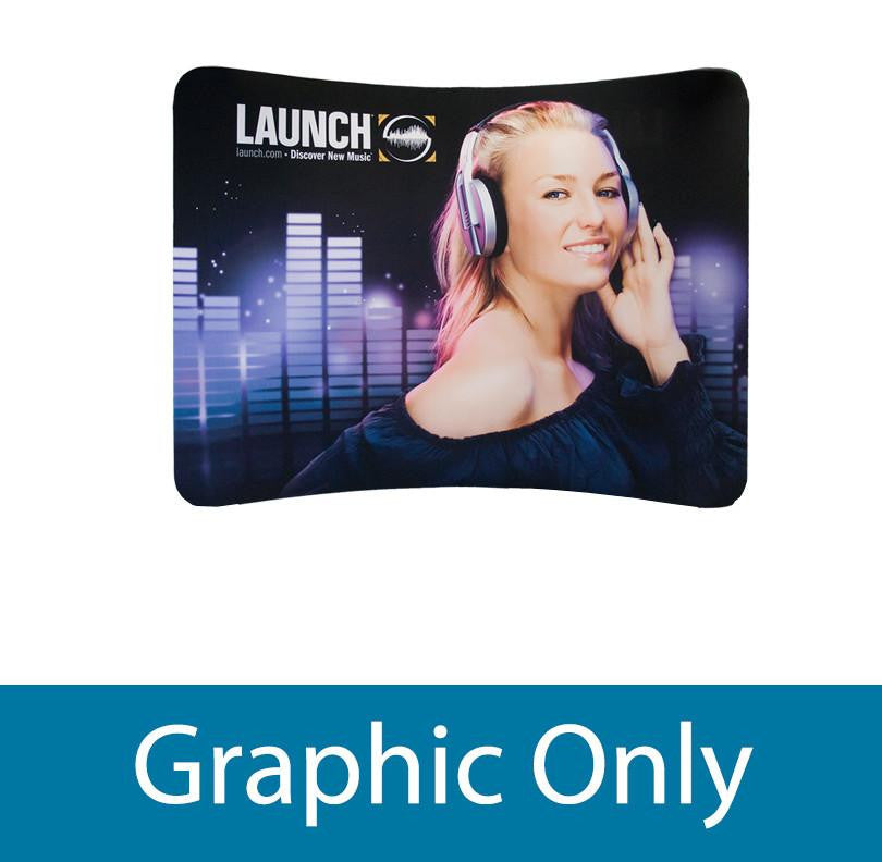 Replacement Graphic for 8' Tension Fabric Curve Wall - Godfrey Group