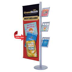 Combination Literature Display & Banner Stand - Godfrey Group