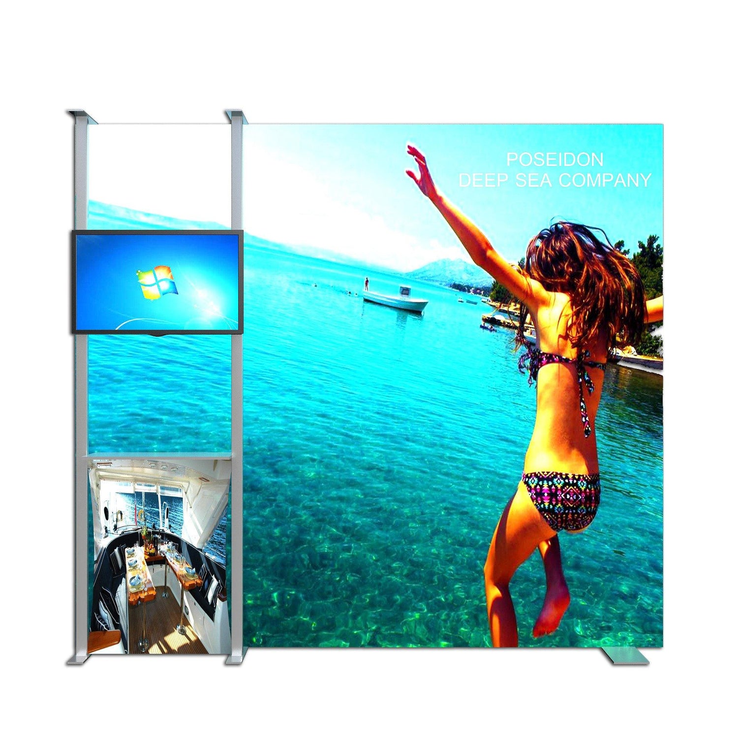 10' Pop Up With Monitor Mount - Godfrey Group