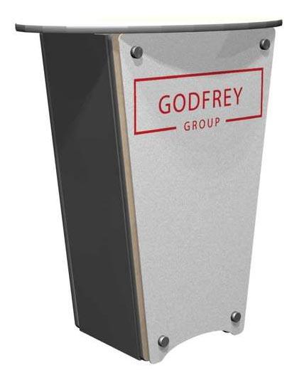 Tapered Counter With Graphic Face Panel - Godfrey Group