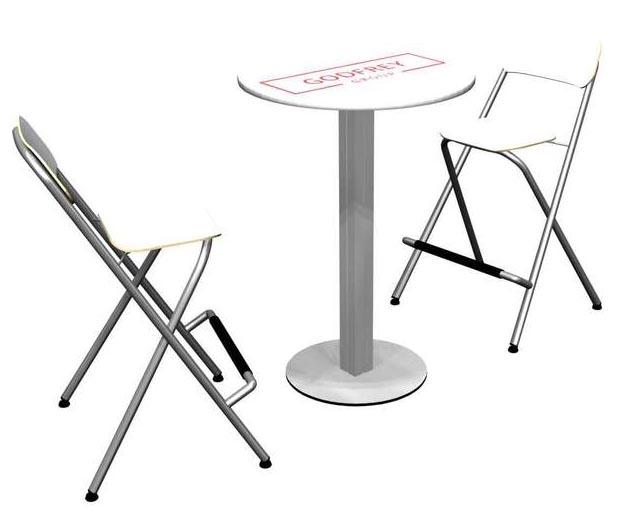 Round Conference Table With Two Chairs - Godfrey Group